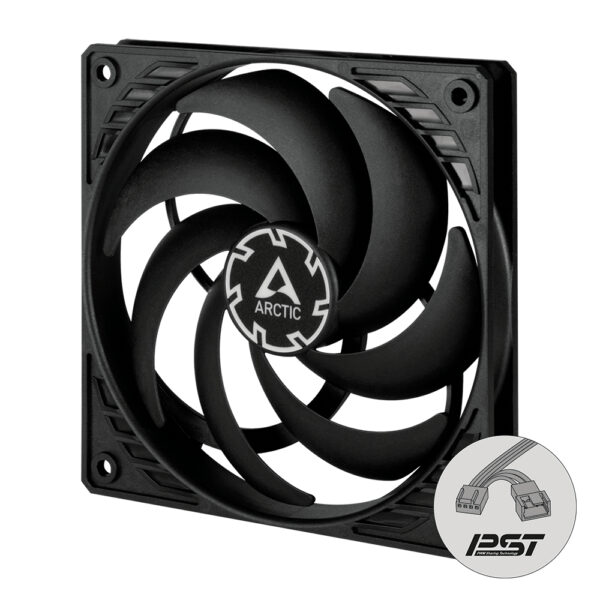 ARCTIC P12 Slim PWM PST Pressure-optimised 120 mm PWM Fan with ARCTIC P12 Slim PWM PST Pressure-optimised 120 mm PWM Fan with