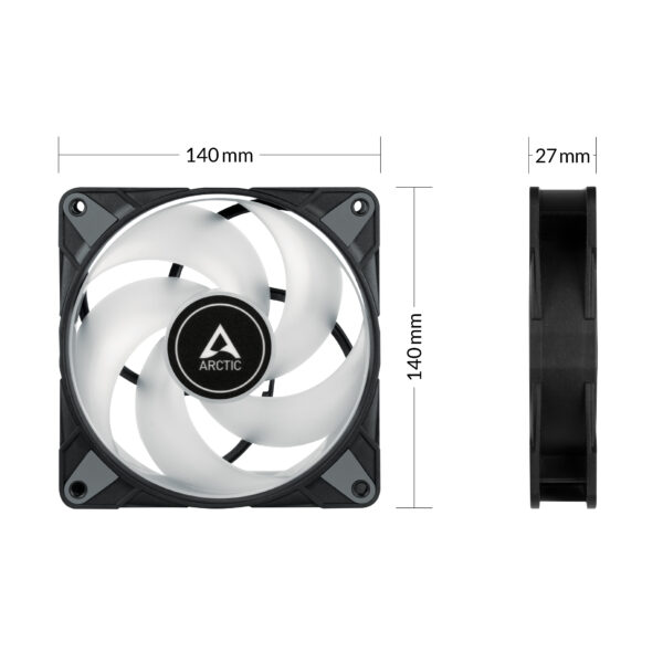 ARCTIC P14 PWM PST A-RGB 0dB - Semi-Passive 140 mm Fan with Digital