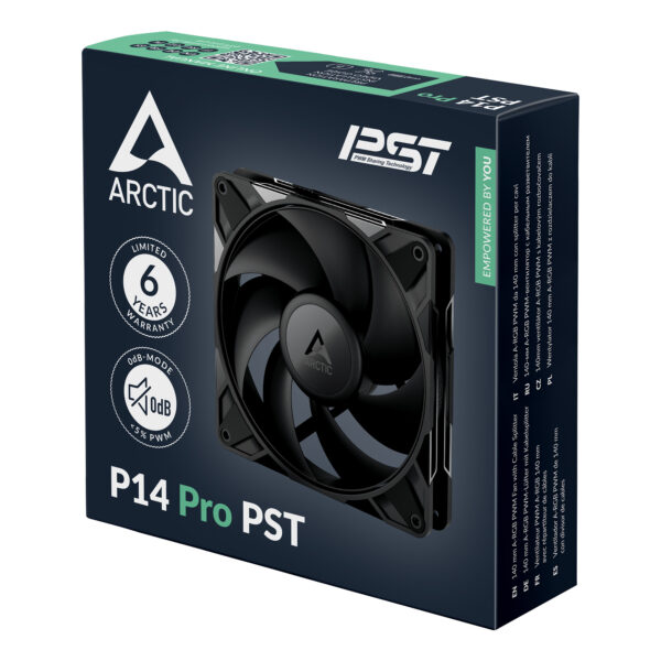 ARCTIC P14 Pro PST 140 mm PWM Fan with Cable Splitter ARCTIC P14 Pro 140 mm PWM Fan