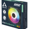 ARCTIC Freezer P14 Pro Reverse A-RGB - 140 mm A-RGB PWM Fan with ARCTIC Freezer P14 Pro Reverse A-RGB - 140 mm A-RGB PWM Fan with