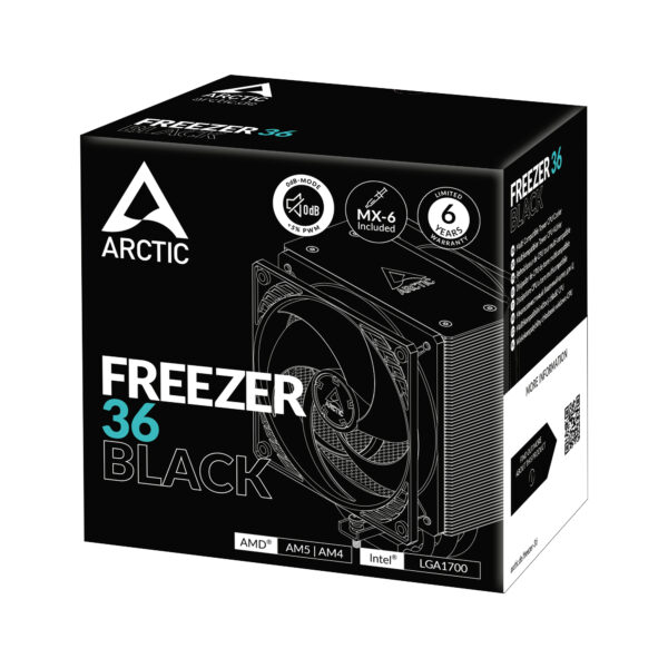 ARCTIC Freezer 36 (Black) Multi Compatible Tower CPU Cooler ARCTIC Freezer 36 (Black) Multi Compatible Tower CPU Cooler