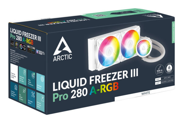 ARCTIC Liquid Freezer III Pro 280 A-RGB (White) Multi Compatible ARCTIC Liquid Freezer III Pro 280 A-RGB (White) Multi Compatible