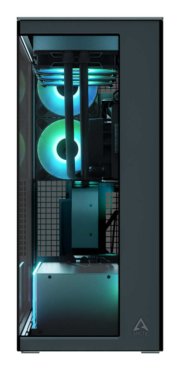 ARCTIC Xtender VG (Mirror Black) Premium E-ATX PC Case with Vertical ARCTIC Xtender VG (Mirror Black) Premium E-ATX PC Case with Vertical
