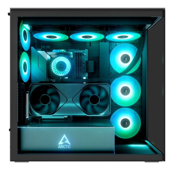 ARCTIC Xtender VG (Mirror Black) Premium E-ATX PC Case with Vertical ARCTIC Xtender VG (Mirror Black) Premium E-ATX PC Case with Vertical