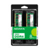 ADATA AD4S32008G22-DTGN memory module 16 GB 2 x 8 GB DDR4 260-pin ADATA AD4S32008G22-DTGN memory module 16 GB 2 x 8 GB DDR4 260-pin
