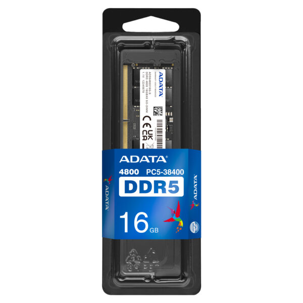 ADATA Premier memory module 16 GB 1 x 16 GB DDR5 262-pin SO-DIMM ECC ADATA Premier memory module 16 GB 1 x 16 GB DDR5 262-pin SO-DIMM ECC