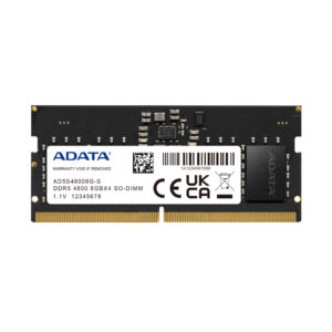 ADATA Premier memory module 8 GB 1 x 8 GB DDR5 262-pin SO-DIMM ECC ADATA Premier memory module 8 GB 1 x 8 GB DDR5 262-pin SO-DIMM ECC