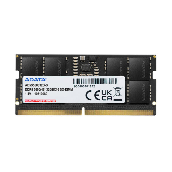 ADATA Premier memory module 16 GB 1 x 16 GB DDR5 262-pin SO-DIMM ECC ADATA Premier memory module 16 GB 1 x 16 GB DDR5 262-pin SO-DIMM ECC