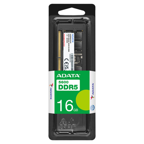 ADATA Premier memory module 16 GB 1 x 16 GB DDR5 262-pin SO-DIMM ECC ADATA Premier memory module 16 GB 1 x 16 GB DDR5 262-pin SO-DIMM ECC