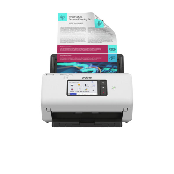 Brother ADS-4700W ADF + Sheet-fed scanner 600 x 600 DPI A4 Black, Brother ADS-4700W ADF + Sheet-fed scanner 600 x 600 DPI A4 Black,