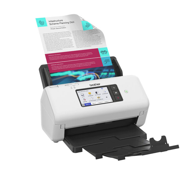 Brother ADS-4700W ADF + Sheet-fed scanner 600 x 600 DPI A4 Black, Brother ADS-4700W ADF + Sheet-fed scanner 600 x 600 DPI A4 Black,