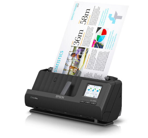 Epson ES-C380W ADF + Sheet-fed scanner 600 x 600 DPI A4 Black