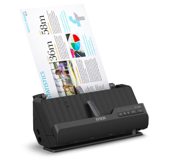 Epson ES-C320W ADF + Sheet-fed scanner 600 x 600 DPI A4 Black