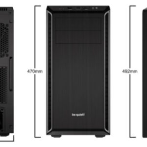 be quiet! Pure Base 600 Midi Tower Black, Silver be quiet! Pure Base 600 Midi Tower Black, Silver
