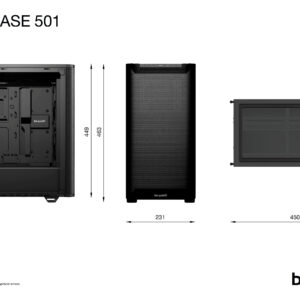 be quiet! PURE BASE 501 Airflow Black Midi Tower be quiet! PURE BASE 501 Airflow Black Midi Tower