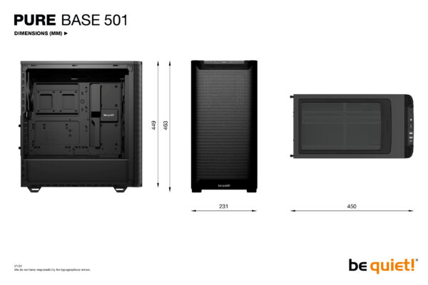 be quiet! PURE BASE 501 Airflow Black Midi Tower
