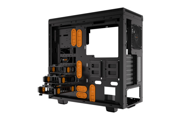 be quiet! Pure Base 600 Window Midi Tower Black, Orange be quiet! Pure Base 600 Window Midi Tower Black, Orange