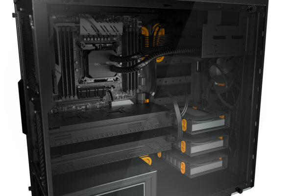 be quiet! Pure Base 600 Window Midi Tower Black, Orange be quiet! Pure Base 600 Window Midi Tower Black, Orange