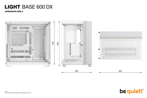 be quiet! LIGHT BASE 600 DX White Midi Tower be quiet! LIGHT BASE 600 DX White Midi Tower
