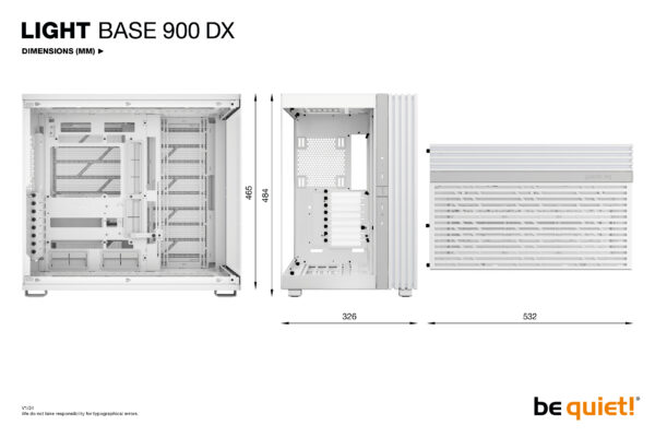 be quiet! LIGHT BASE 900 DX White Full Tower be quiet! LIGHT BASE 900 DX White Full Tower