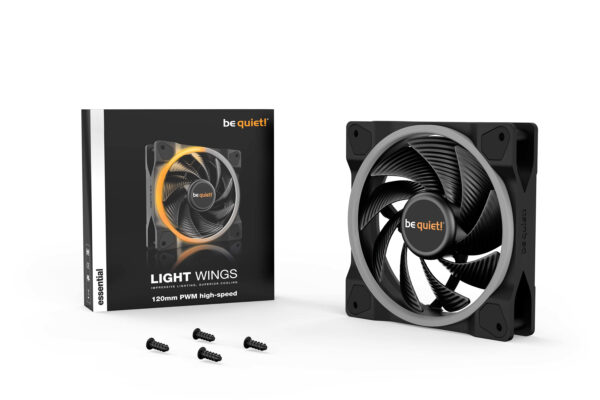 be quiet! Light Wings 120mm ARGB PWM High Speed Fan Black be quiet! Light Wings 120mm ARGB PWM High Speed Fan Black