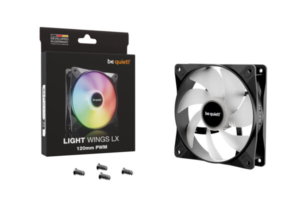 be quiet! LIGHT WINGS LX 120mm PWM Computer case Fan 12 cm Black 1 be quiet! LIGHT WINGS LX 120mm PWM Computer case Fan 12 cm Black 1