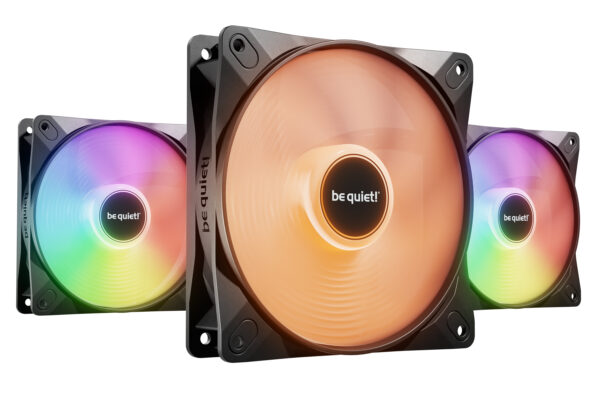 be quiet! LIGHT WINGS LX 120mm PWM 3-Pack Black Computer case Fan 12