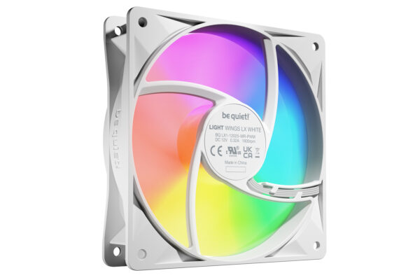 be quiet! LIGHT WINGS LX 120mm PWM 3-Pack White Computer case Fan 12 be quiet! LIGHT WINGS LX 120mm PWM High Speed 3-Pack White Computer