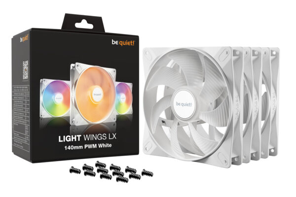 be quiet! LIGHT WINGS LX 140mm PWM 3-Pack White Computer case Fan 14 be quiet! LIGHT WINGS LX 140mm PWM 3-Pack White Computer case Fan 14