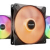 be quiet! LIGHT WINGS LX 140mm PWM High Speed 3-Pack Black Computer