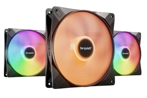 be quiet! LIGHT WINGS LX 140mm PWM High Speed 3-Pack Black Computer
