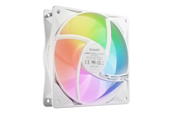 be quiet! Light Wings LX 120 mm PWM Reverse White Computer case Fan be quiet! Light Wings LX 120 mm PWM Reverse White Computer case Fan