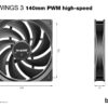 be quiet! Pure Wings 3 140mm | PWM high-speed Triple Pack Computer be quiet! Pure Wings 3 140mm | PWM high-speed Triple Pack Computer
