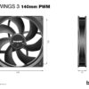 be quiet! Pure Wings 3 140mm | PWM Triple Pack Computer case Fan 14 be quiet! Pure Wings 3 140mm | PWM Triple Pack Computer case Fan 14