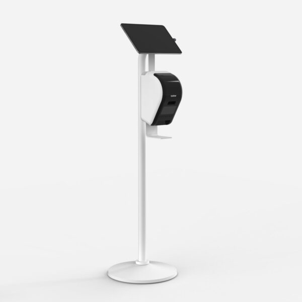 Bouncepad Core Floorstanding + Brother Printer Mount | White |