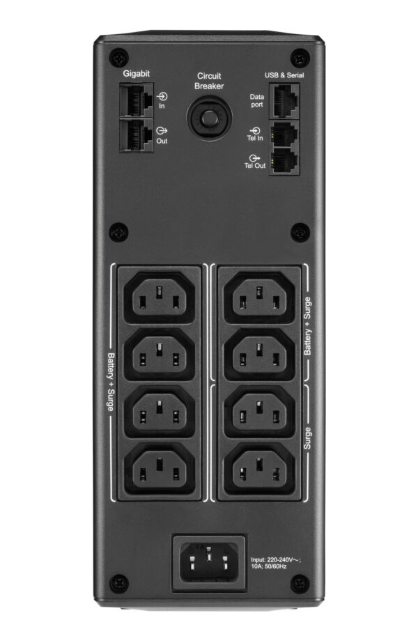 APC Back-UPS Pro, 1300VA/780W, Tower, 230V, 8x IEC C13 outlets, AVR, APC Back-UPS Pro, 1300VA/780W, Tower, 230V, 8x IEC C13 outlets, AVR, LCD, User Replaceable Battery