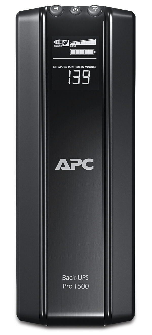 APC Back-UPS Pro, 1500VA/865W, Tower, 230V, 10x IEC C13 outlets, AVR, APC Back-UPS Pro, 1500VA/865W, Tower, 230V, 10x IEC C13 outlets, AVR, LCD, User Replaceable Battery