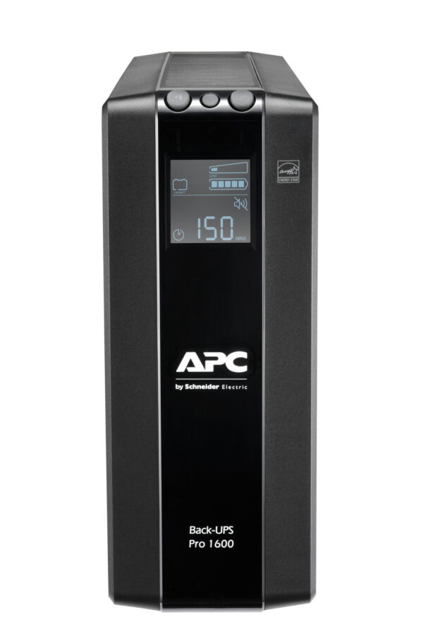 APC Back-UPS Pro, 1600VA/960W, Tower, 230V, 8x IEC C13 outlets, AVR, APC Back-UPS Pro, 1600VA/960W, Tower, 230V, 8x IEC C13 outlets, AVR, LCD, User Replaceable Battery