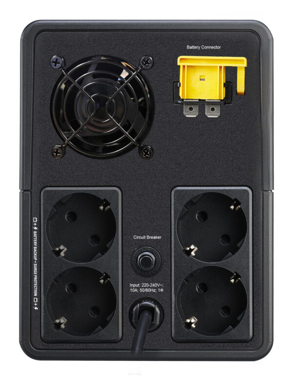 APC Easy UPS uninterruptible power supply (UPS) Line-Interactive 1.2 kVA 650 W 4 AC outlet(s)