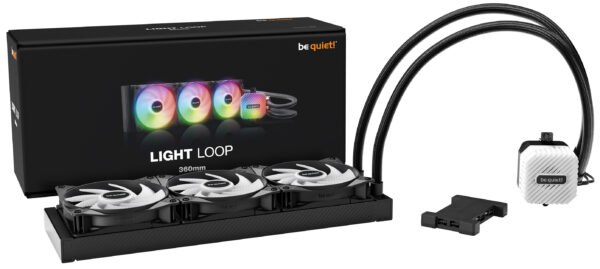 be quiet! LIGHT LOOP 360mm Black Processor All-in-one liquid cooler be quiet! LIGHT LOOP 360mm Black Processor All-in-one liquid cooler
