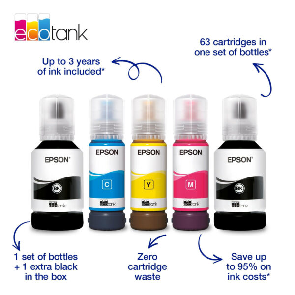 Epson EcoTank ET-3950 Inkjet A4 4800 x 1200 DPI 35 ppm Wi-Fi Epson EcoTank ET-3950 Inkjet A4 4800 x 1200 DPI 35 ppm Wi-Fi