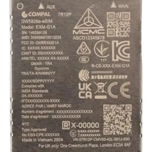 DELL DW5826E Internal WWAN 600 Mbit/s DELL DW5826E Internal WWAN 600 Mbit/s