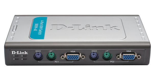 D-Link DKVM-4U KVM switch Grey, Silver D-Link DKVM-4U KVM switch Grey, Silver