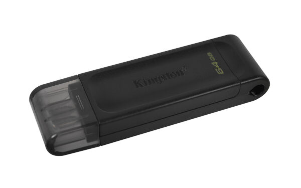 Kingston 64GB DataTraveler 70 USB 3.2 Gen1 Type-C Memory Pen, Cap