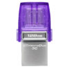 Kingston 128GB DataTraveler microDuo 3C USB-A & USB-C 3.2 Gen1 Memory Pen, Rotating Cap, 200MB/s