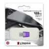 Kingston 128GB DataTraveler microDuo 3C USB-A & USB-C 3.2 Gen1 Memory Pen, Rotating Cap, 200MB/s