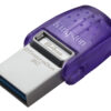 Kingston 64GB DataTraveler microDuo 3C USB-A & USB-C 3.2 Gen1 Memory Pen, Rotating Cap, 200MB/s