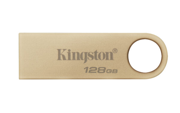 Kingston Technology DataTraveler 128GB 220MB/s Metal USB 3.2 Gen 1 Kingston 128GB DataTraveler SE9 G3 Memory Pen, USB 3.2 Gen1 Type-A, Metal Gold Casing