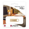 Kingston Technology DataTraveler 512GB 220MB/s Metal USB 3.2 Gen 1 Kingston 512GB DataTraveler SE9 G3 Memory Pen, USB 3.2 Gen1 Type-A, Metal Gold Casing