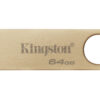 Kingston Technology DataTraveler 64GB 220MB/s Metal USB 3.2 Gen 1 SE9 Kingston 64GB DataTraveler SE9 G3 Memory Pen, USB 3.2 Gen1 Type-A, Metal Gold Casing